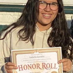 Holy Angels School Arcadia - Honor roll award