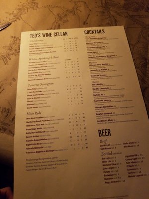 Menu photo 8 Ted's Montana Grill Durham, NC Menu photo 8 Ted's Montana Grill Durham, NC