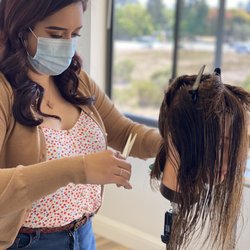 BLUR Hair Academy - Danny is one of our first Apprentices in the program. She is eager and fast to learn.