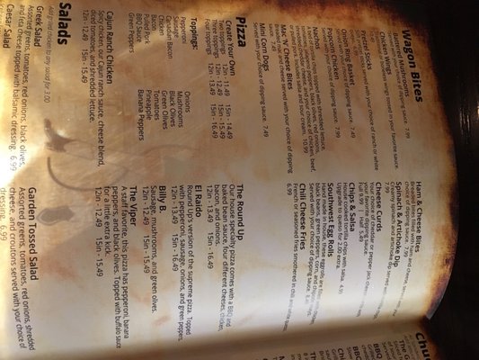Menu photo 2 Round Up Saloon Fargo, ND