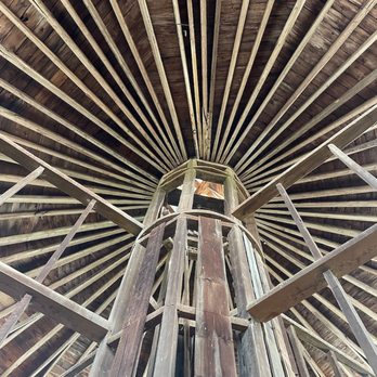 Hancock Shaker Village - Round barn interior roof - Museums Near Me - Pittsfield, Massachusetts
