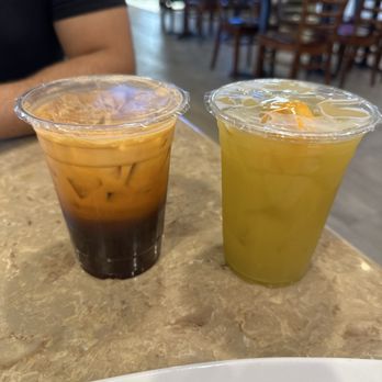 Pho ABC - B0. Sugar Cane Juice / B1. Vietnamese Ice Condensed Milk Coffee - Vietnamese Near Me - Folsom, California