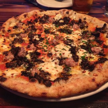 Forge Pizza - Mushroom & sausage - Pizza Near Me - Oakland, California Forge Pizza - Mushroom & sausage - Pizza Near Me - Oakland, California