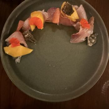 Patina - Kampachi sashimi- a special - New American Near Me - Waikoloa Village, Hawaii Patina - Kampachi sashimi- a special - New American Near Me - Waikoloa Village, Hawaii