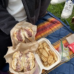 49er and 555 and waffle fries