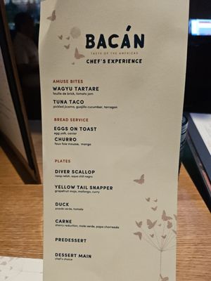 Menu photo 4 Bacan Orlando, FL