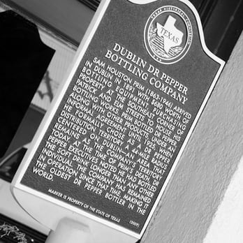 Dublin Dr Pepper Museum - Historical Marker in Dublin, Tx. - Specialty Food Near Me - Dublin, Texas