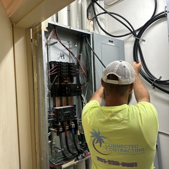 Connected Contracting - Veteran Mechanic replacing incinerated three phase breaker for elevator in Miami Beach - Lighting Fixtures & Equipment Near Me - Boca Raton, Florida Connected Contracting - Veteran Mechanic replacing incinerated three phase breaker for elevator in Miami Beach - Lighting Fixtures & Equipment Near Me - Boca Raton, Florida