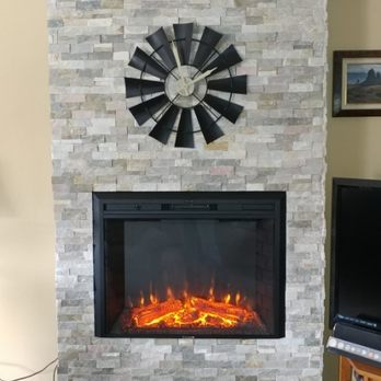 Integrity Home And Hearth - Electric Fireplace i installed in a chimney I built! - Fireplace Services Near Me