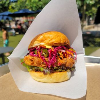 Henbit - Veggie "Chicken" Sandwich - Burgers Near Me - San Antonio, Texas Henbit - Veggie "Chicken" Sandwich - Burgers Near Me - San Antonio, Texas