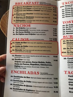 Menu photo 6 Tipico's Dallas, TX