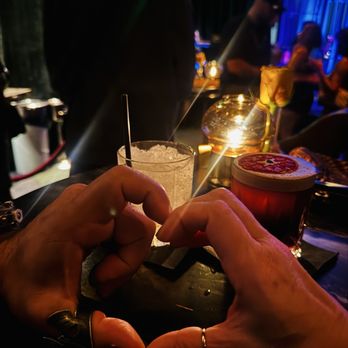 Easy's Cocktail Lounge - The carajillo and ginger beer in the background - Speakeasies Near Me - Las Vegas, Nevada Easy's Cocktail Lounge - The carajillo and ginger beer in the background - Speakeasies Near Me - Las Vegas, Nevada
