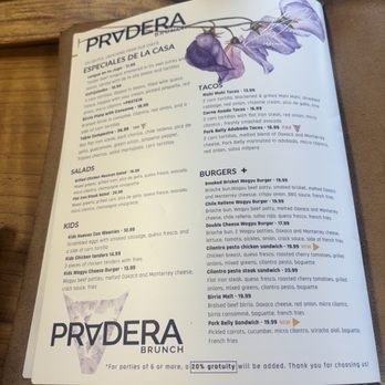 Pradera Brunch - Menu - Breakfast & Brunch Near Me - Baldwin Park, California