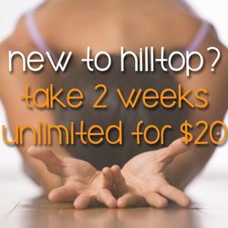 Hilltop Yoga - Brand New Client Special