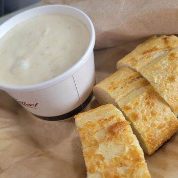 Sourdough & Co.  - Bowl of clam chowder, comes with sliced sourdough bread! - Salad Near Me - Daly City, California