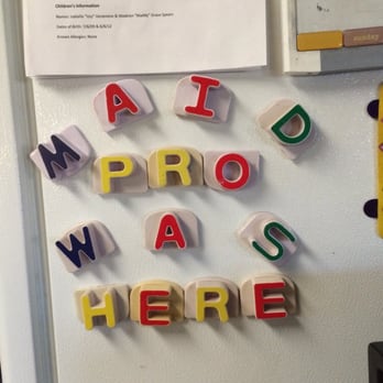 MaidPro - How cute is this?! Our MaidPro Cleaner left us this note on our fridge after doing a wonderful job today :-) - Home Cleaning Near Me - Baton Rouge, Louisiana