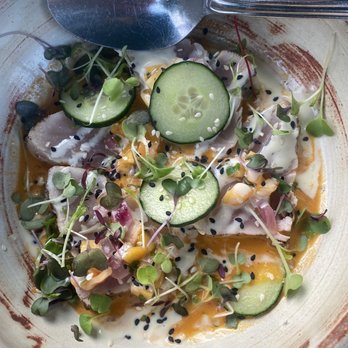 Lechon - Spiced Tuna Tiradito* - Tapas Bars Near Me - Portland, Oregon Lechon - Spiced Tuna Tiradito* - Tapas Bars Near Me - Portland, Oregon