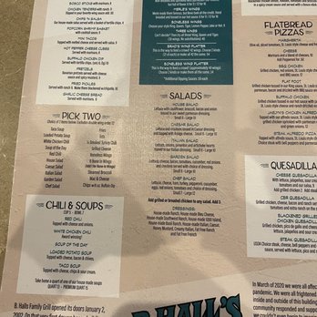 B. Hall's Family Grill - Menu - Bars Near Me - O'Fallon, Missouri