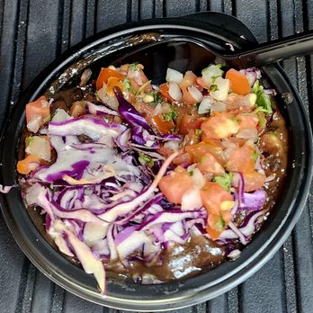 Taco Bell - Black beans, red cabbage and Pico. Diablo sauce rounded out my vegan snack. - Fast Food Near Me - Baker, California Taco Bell - Black beans, red cabbage and Pico. Diablo sauce rounded out my vegan snack. - Fast Food Near Me - Baker, California
