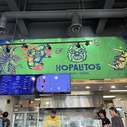 Wall over counter, nice mural