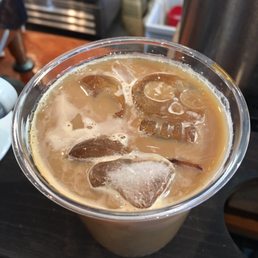 Check out the skull shaped ice in my iced coffee! Check out the skull shaped ice in my iced coffee!