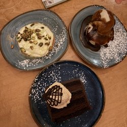 Trillium Cafe & Inn - Strawberry tart $15, chocolate cake $15, almond cake $15