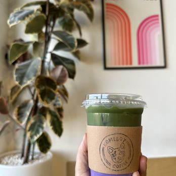 Homeboy Coffee - Iced Ube Matcha Latte with oat milk - Coffee & Tea Near Me - Artesia, California Homeboy Coffee - Iced Ube Matcha Latte with oat milk - Coffee & Tea Near Me - Artesia, California