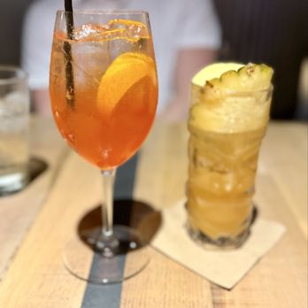 Monkeypod Kitchen by Merriman - Noperol Spritz and Virgin Monkeypod Mai Tai - New American Near Me - Kihei, Hawaii