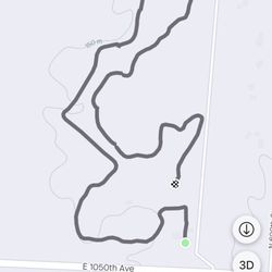 Crawford County Forest Preserve - Layout of the trail that takes you around the ponds and through the woods. It's about 1.5 miles in length, round trip.