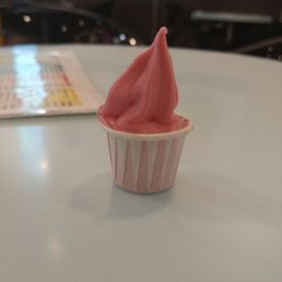 Free raspberry sorbet sample. Love it to death.
