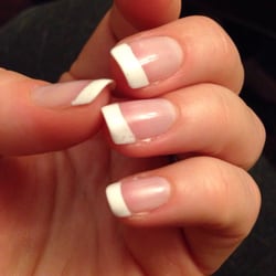 Nail Centre - The bubbles in the white part of the French manicure