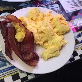 Sax's Joint - Side of eggs and bacon (which was thick and had just the right about of smokiness). - Breakfast & Brunch Near Me - Petaluma, California