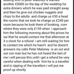 Seagoe Hotel - Peter maloney and the rest of the management at the seagoe hotel should be ashamed of themselves  the sheer greed