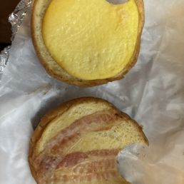 The New Yorker - Brioche sandwich with egg and bacon
