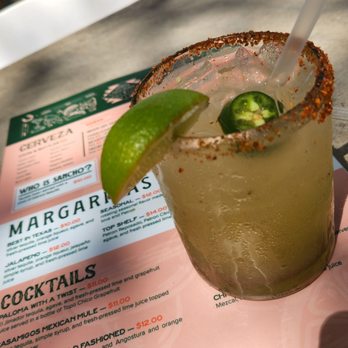 Taco Heads - Pineapple Jalapeño Margarita! Delicious - Tacos Near Me - Fort Worth, Texas Taco Heads - Pineapple Jalapeño Margarita! Delicious - Tacos Near Me - Fort Worth, Texas