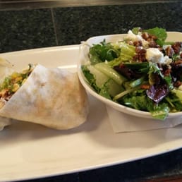 Santa Fe Wrap with salad Santa Fe Wrap with salad