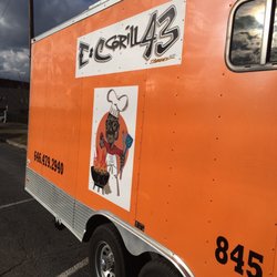 Truck Logo on Broadway facing Traffic side. Can't miss it.