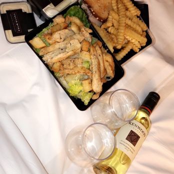 Charleston Marriott Town Center - Our whole room service meal! Sides of ranch and caesar! - Hotels Near Me - Charleston, West Virginia Charleston Marriott Town Center - Our whole room service meal! Sides of ranch and caesar! - Hotels Near Me - Charleston, West Virginia