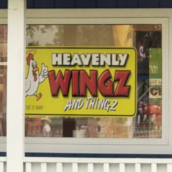 Heavenly Wingz Thingz - a sign in a window - Breakfast & Brunch Near Me - Hamer, South Carolina Heavenly Wingz Thingz - a sign in a window - Breakfast & Brunch Near Me - Hamer, South Carolina