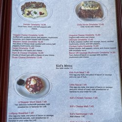 Chubby's - Menu as of 8/18/24