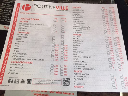 Menu photo 6 Poutineville Montreal, QC