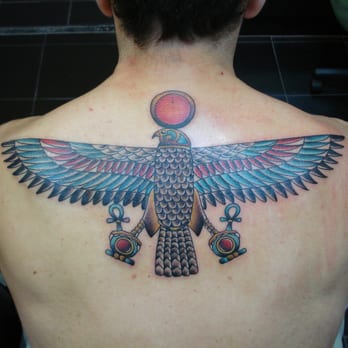 Stone The Crow Tattoo - Ra-Harakhty: Ancient Egyptian falcon god Horus intermingled with the sun god, Ra. Old Kingdom (from around 2685 BC to 2180 BC). - Tattoo Near Me - Rockville, Maryland Stone The Crow Tattoo - Ra-Harakhty: Ancient Egyptian falcon god Horus intermingled with the sun god, Ra. Old Kingdom (from around 2685 BC to 2180 BC). - Tattoo Near Me - Rockville, Maryland