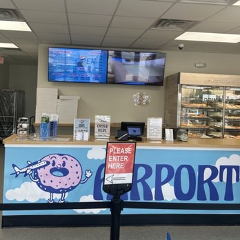 Airport Donuts - The counter at Airport - Donuts Near Me - Naples, Florida