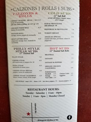 Menu photo 2 Angela's Charlotte, NC