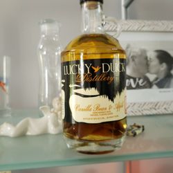 Lucky Duck Distillery - Been saving this for yrs.. Dorian does not seem worthy.. zombie apocalypse it will be drank #yelpjax #luckyduckdistillery
