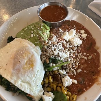 3 Squares Restaurant - Grain bowl - excellent with Craig's cry baby hot sauce. Would skip the sunflower seeds next time - American Near Me - Maple Grove, Minnesota