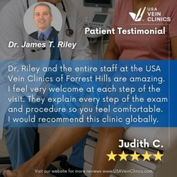James Timothy Riley, MD - USA Vein Clinics - Patient Testimonial - Dr. James T. Riley