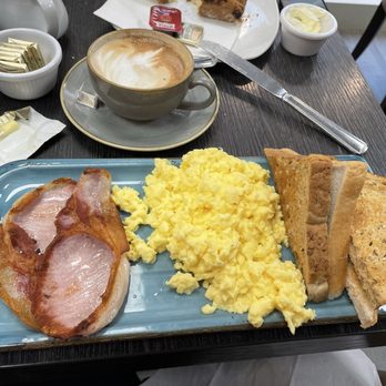 The Fig Tree Restaurant - Scrambled eggs bacon and toast - Modern European Near Me - Kilkenny, KK The Fig Tree Restaurant - Scrambled eggs bacon and toast - Modern European Near Me - Kilkenny, KK