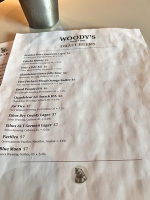 Menu photo 1 Woody's Food + Bar Birmingham, AL