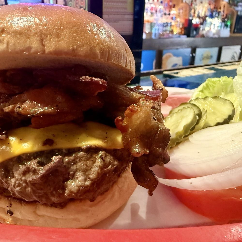 Larson's Bar - Bacon cheeseburger - Bars Near Me - Monroe, Michigan Larson's Bar - Bacon cheeseburger - Bars Near Me - Monroe, Michigan